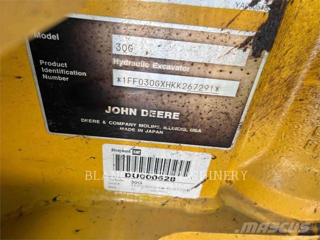 John Deere 30G 履帶式 挖土機/掘鑿機/挖掘機