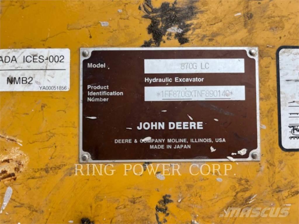 John Deere & CO. 870GLC 履帶式 挖土機/掘鑿機/挖掘機