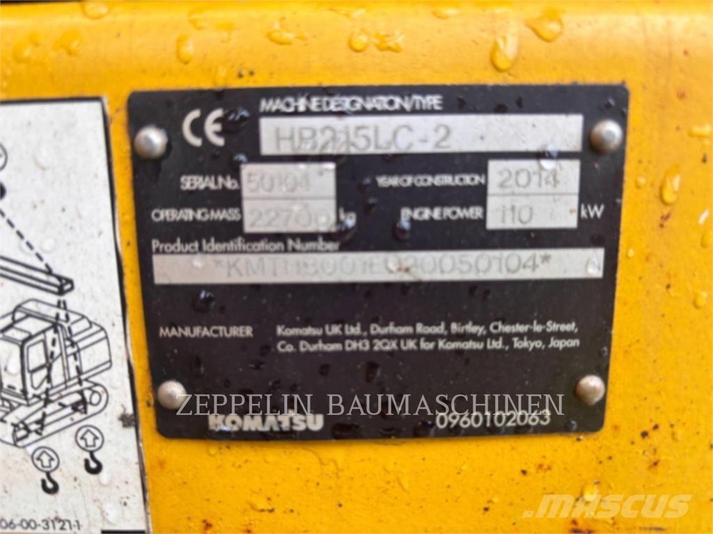 Komatsu HB215LC-2 履帶式 挖土機/掘鑿機/挖掘機