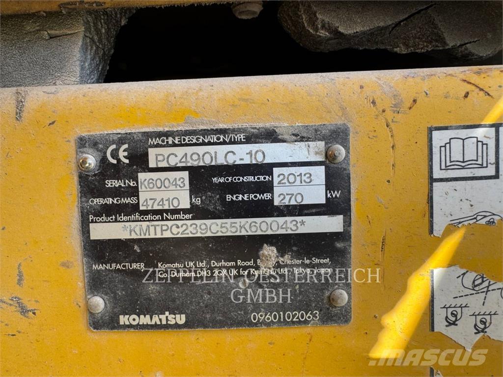 Komatsu PC490LC-10 履帶式 挖土機/掘鑿機/挖掘機