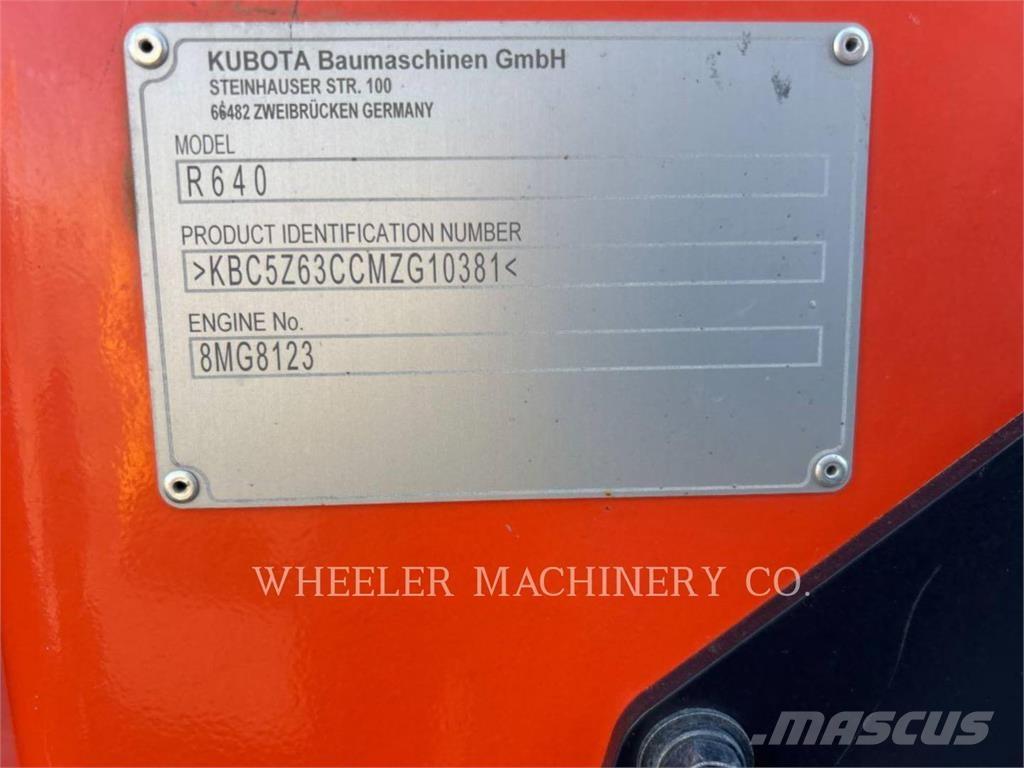Kubota R640 CWL 輪胎式裝載機