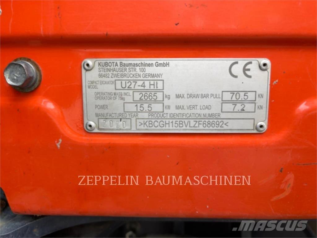 Kubota U27-4 履帶式 挖土機/掘鑿機/挖掘機