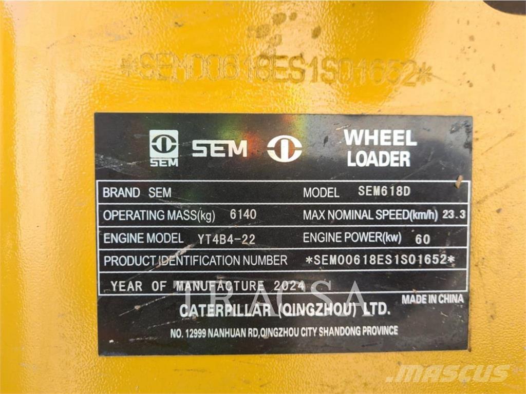SEM MACHINERY SEM618D 輪胎式裝載機
