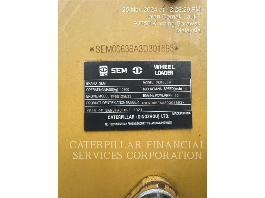 SEM MACHINERY SEM636D 輪胎式裝載機