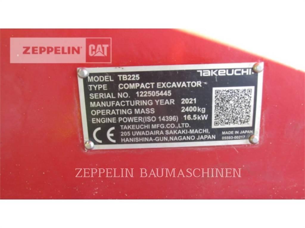 Takeuchi TB225 履帶式 挖土機/掘鑿機/挖掘機