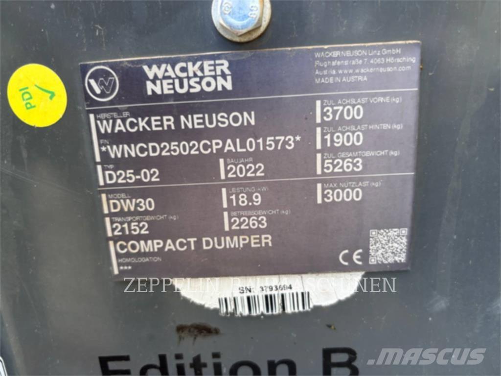 Wacker DW30 鉸接式起吊車