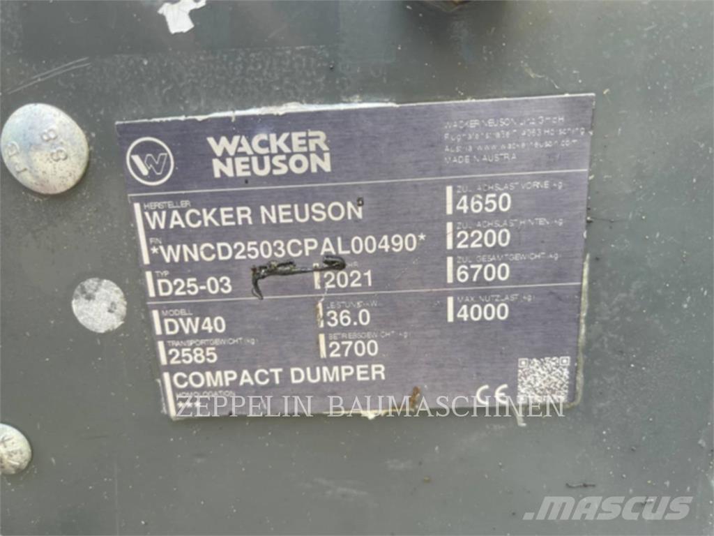 Wacker DW40 鉸接式起吊車