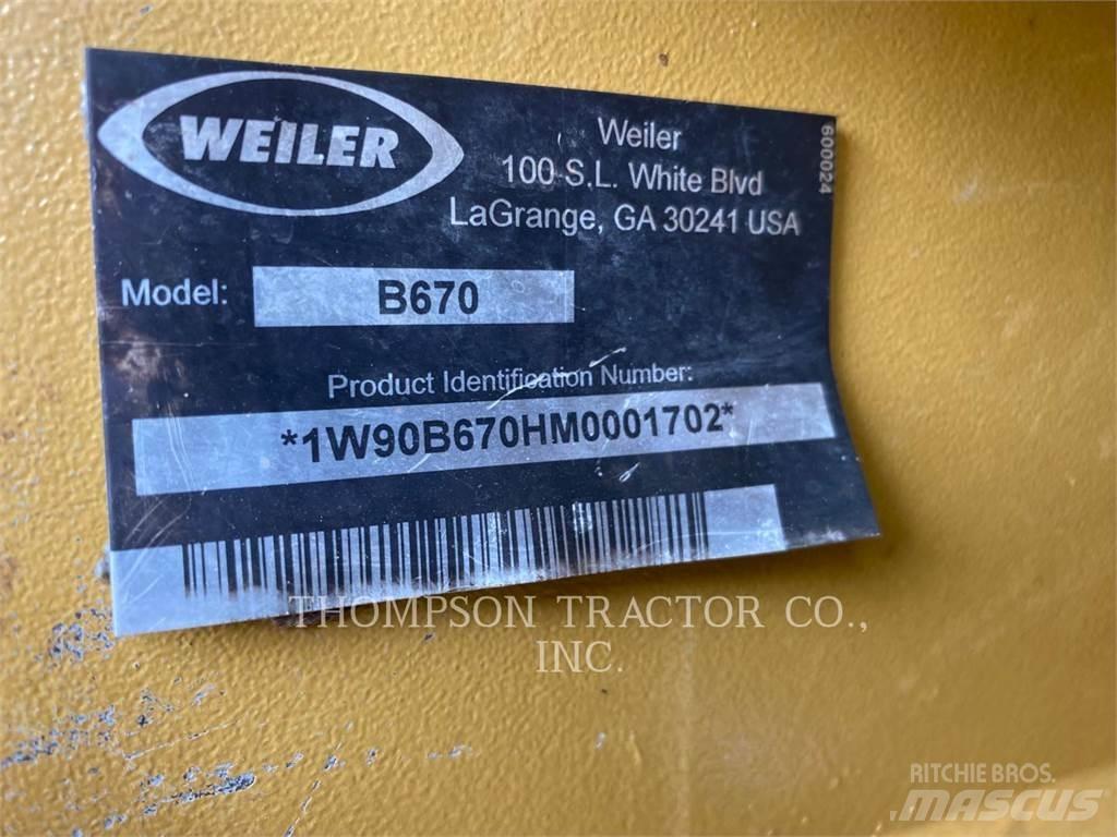 Weiler B670 伐木歸堆機