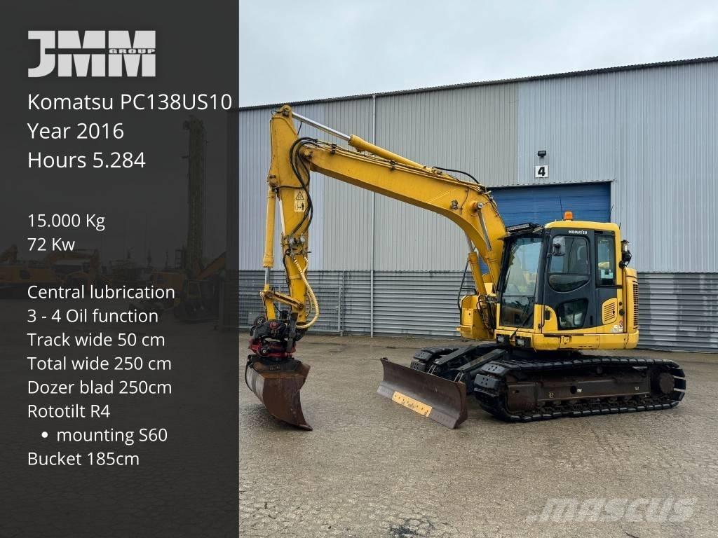 Komatsu PC 138 US-10 履帶式 挖土機/掘鑿機/挖掘機