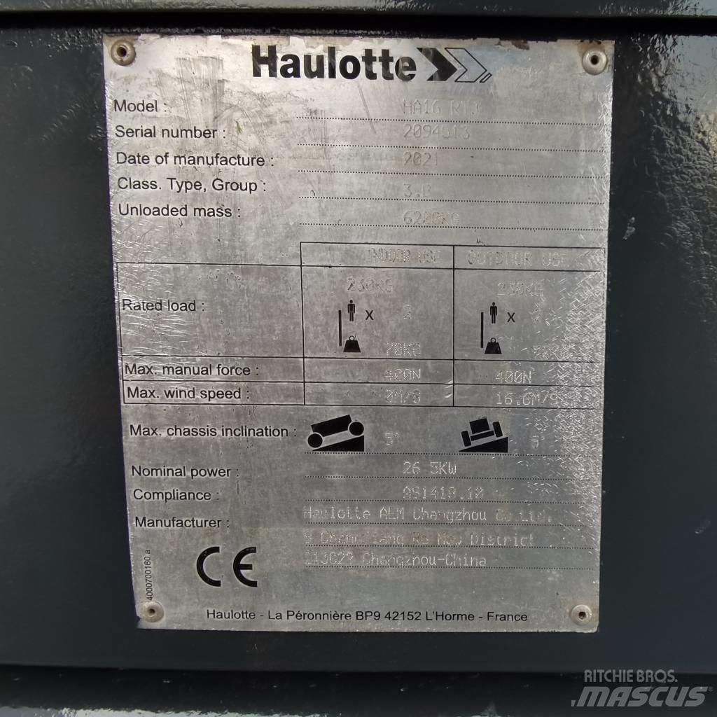 Haulotte HA16RTJ 曲臂高空作業車
