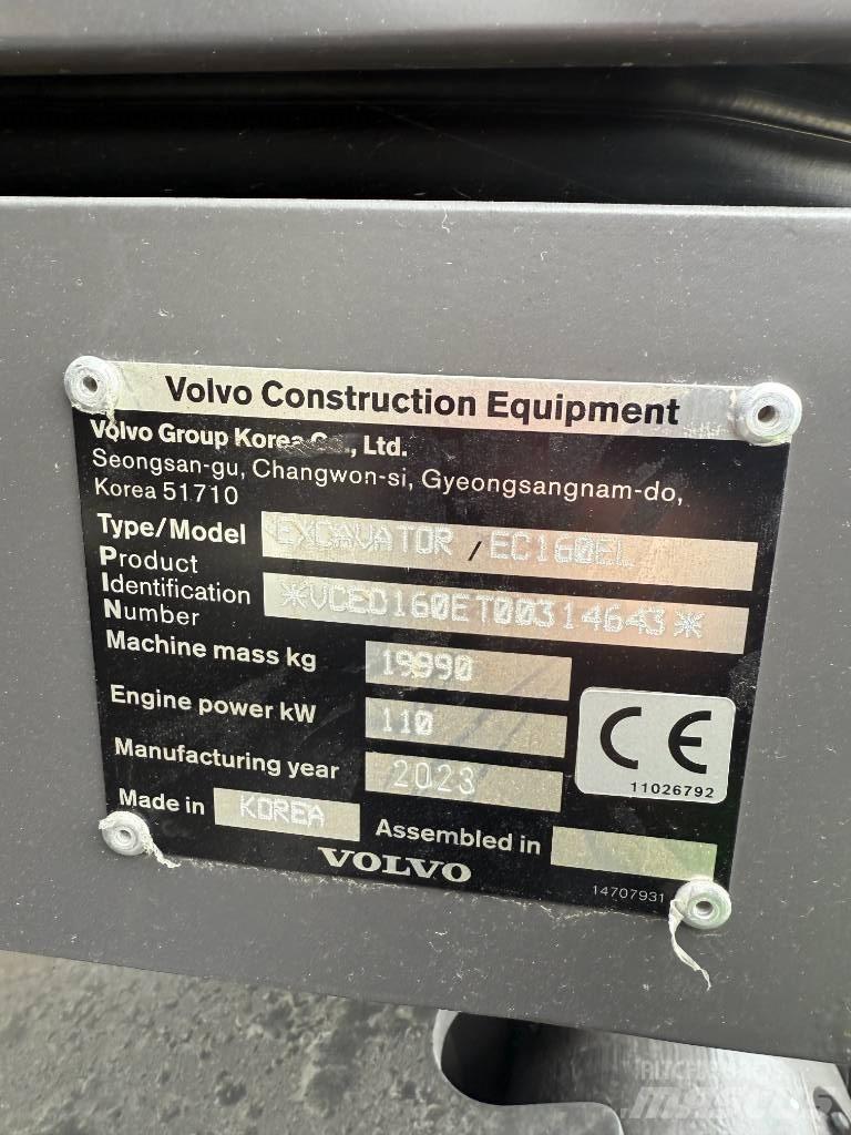Volvo EC 160 E 履帶式 挖土機/掘鑿機/挖掘機