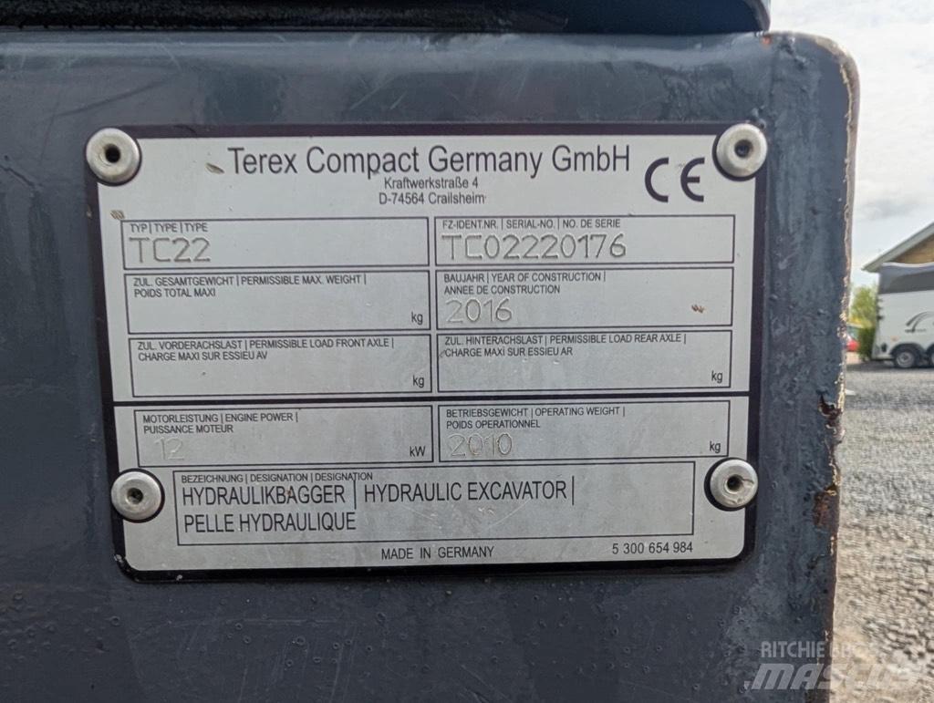 Terex TC 22-2 履帶式 挖土機/掘鑿機/挖掘機
