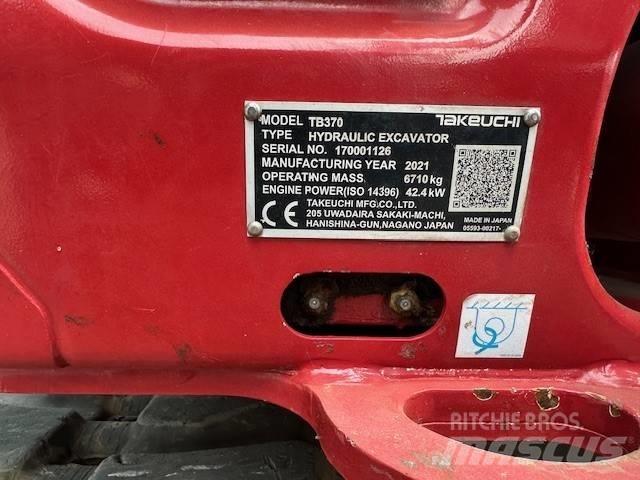 Takeuchi TB 370 中型挖土機/掘鑿機/挖掘機 7t-12t