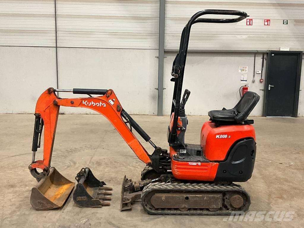 Kubota K 008-3 小型挖土機/掘鑿機<7t(小型挖掘機)