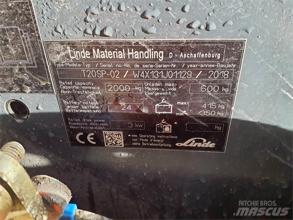 Linde T20SP kurz 低架升降機