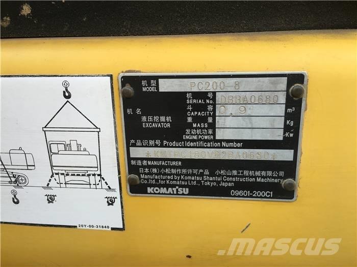 Komatsu PC 200-8 履帶式 挖土機/掘鑿機/挖掘機