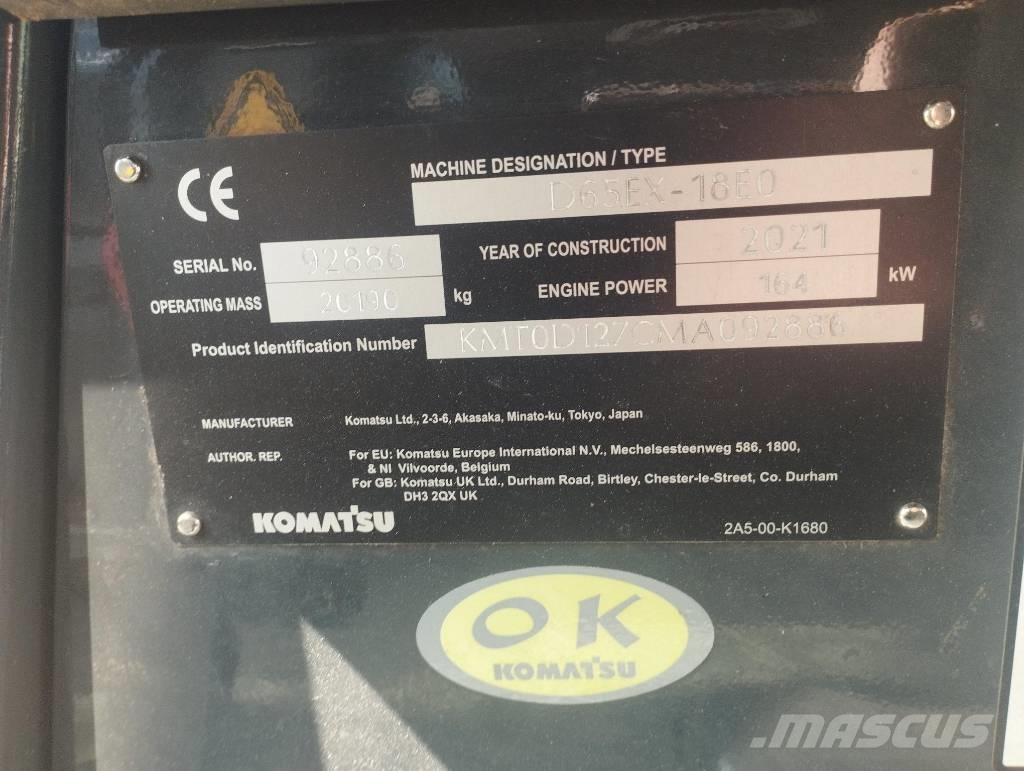 Komatsu D 65 EX-18 履帶推土機