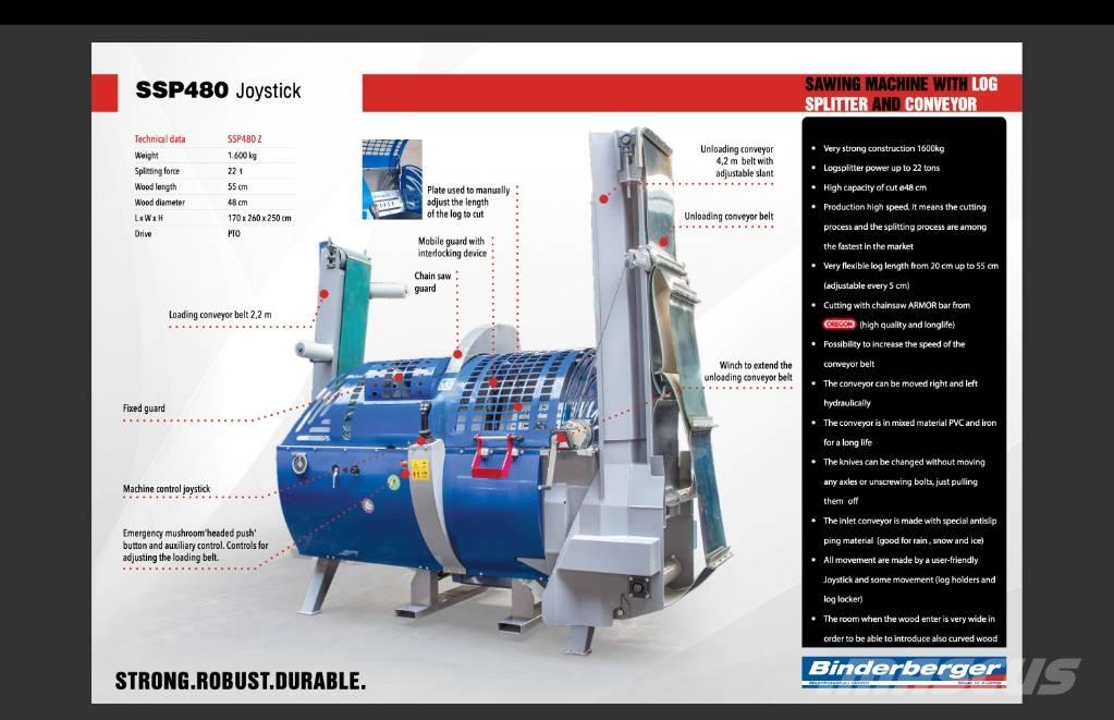 Binderberger SSP 480 木材分離器和切割機