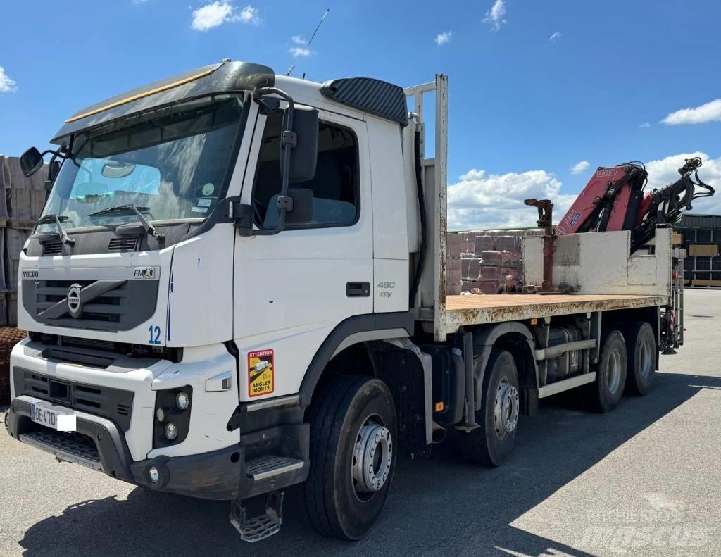 Volvo FM 460 平板式/側卸式卡車