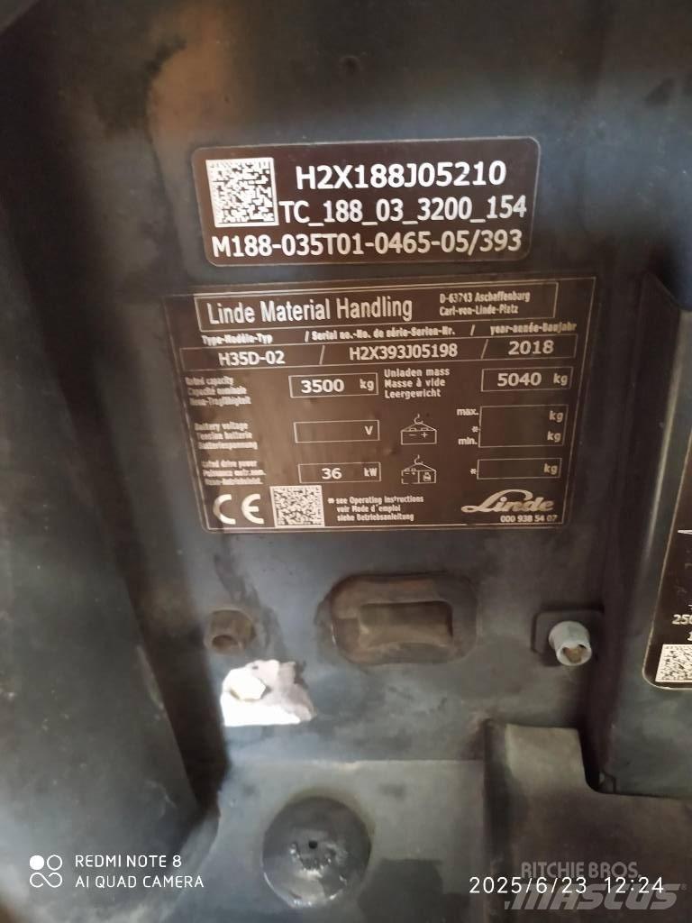 Linde H 35 D 柴油卡車