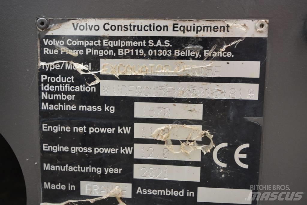 Volvo EC 15 E 小型挖土機/掘鑿機<7t(小型挖掘機)