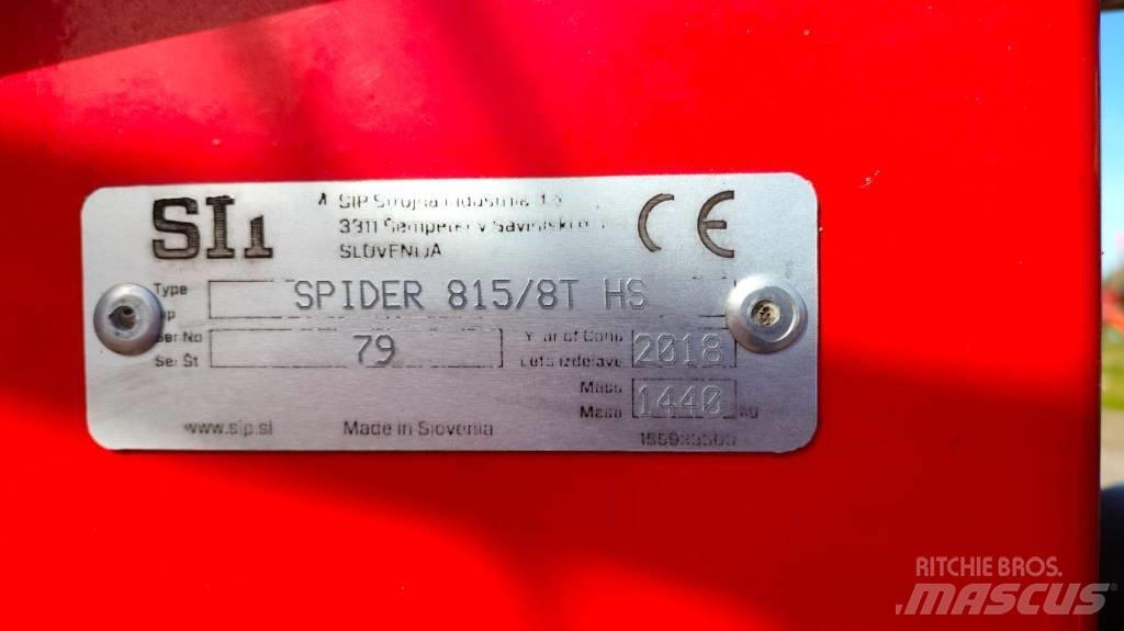SIP SPIDER 815|8 T 耙與翻草機