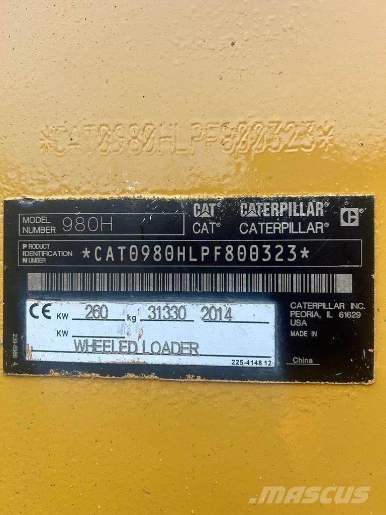 CAT 980H 輪胎式裝載機