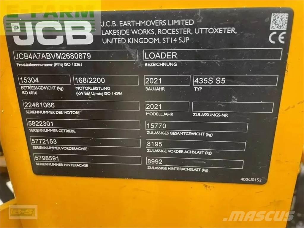 JCB 435s s5 小型挖土機/掘鑿機<7t(小型挖掘機)