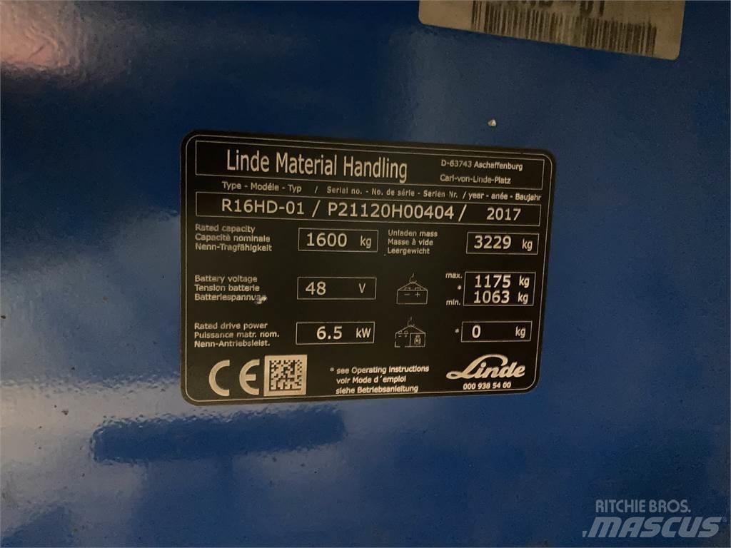 Linde R16HD 前伸式堆高機(叉車)