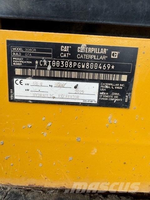 CAT 308 CR 中型挖土機/掘鑿機/挖掘機 7t-12t