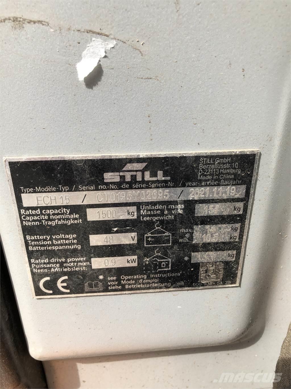 Still ECH 15 行走控制式堆積機