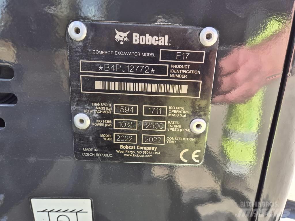 Bobcat E 17 小型挖土機/掘鑿機<7t(小型挖掘機)
