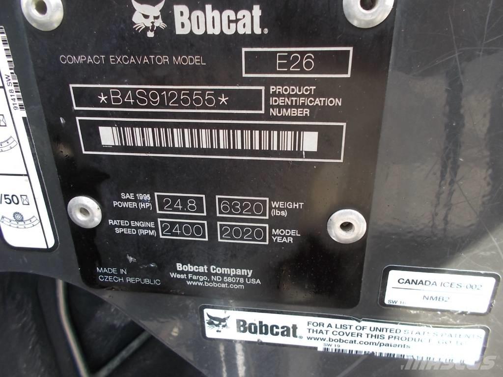 Bobcat E26GM 小型挖土機/掘鑿機<7t(小型挖掘機)