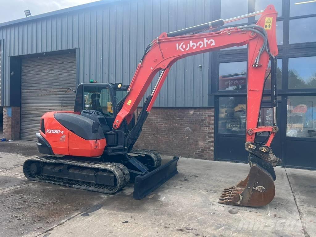Kubota KX 080-4 小型挖土機/掘鑿機<7t(小型挖掘機)