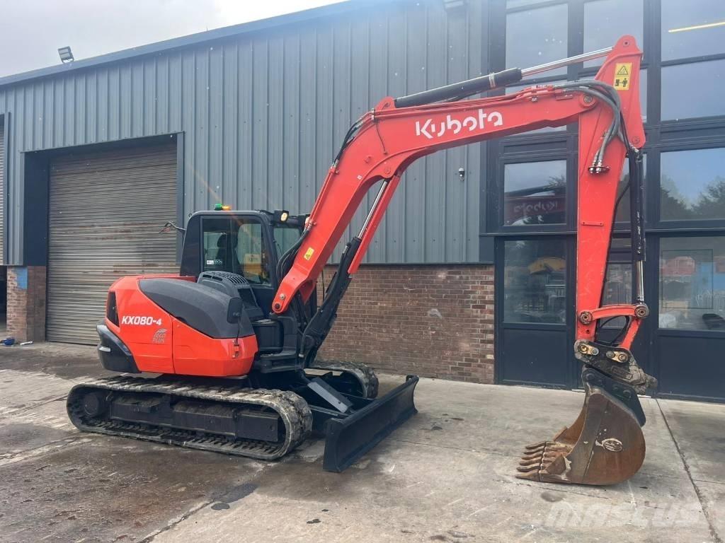 Kubota KX 080-4 小型挖土機/掘鑿機<7t(小型挖掘機)