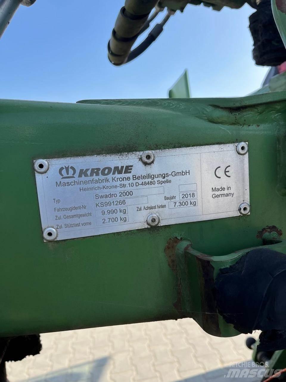 Krone Swadro 2000 堆草機