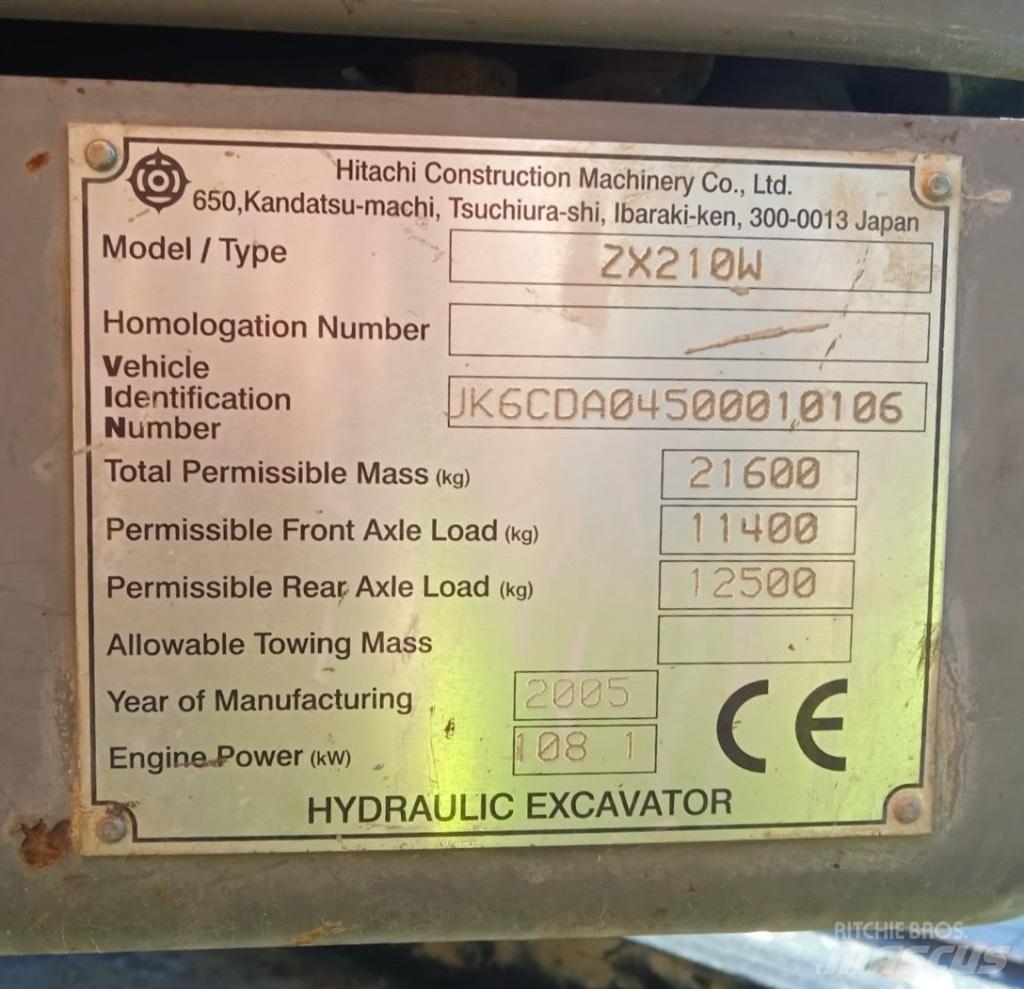 Hitachi ZX 210 W 旋轉式挖土機/掘鑿機/挖掘機
