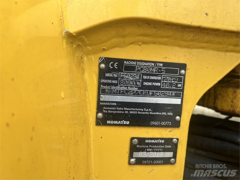 Komatsu PC 80 MR 中型挖土機/掘鑿機/挖掘機 7t-12t