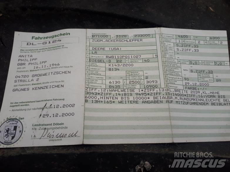 John Deere 8110 曳引機