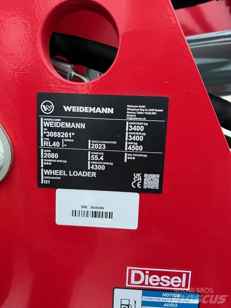 Weidemann 2080 輪胎式裝載機
