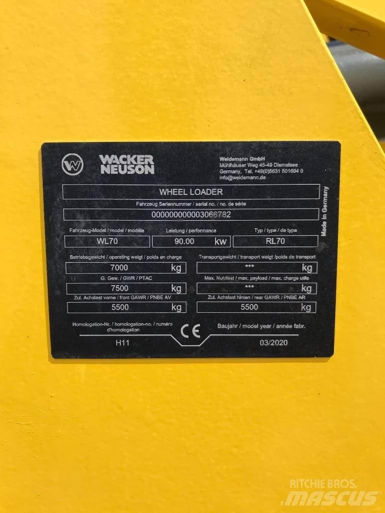 Wacker Neuson WL70 輪胎式裝載機