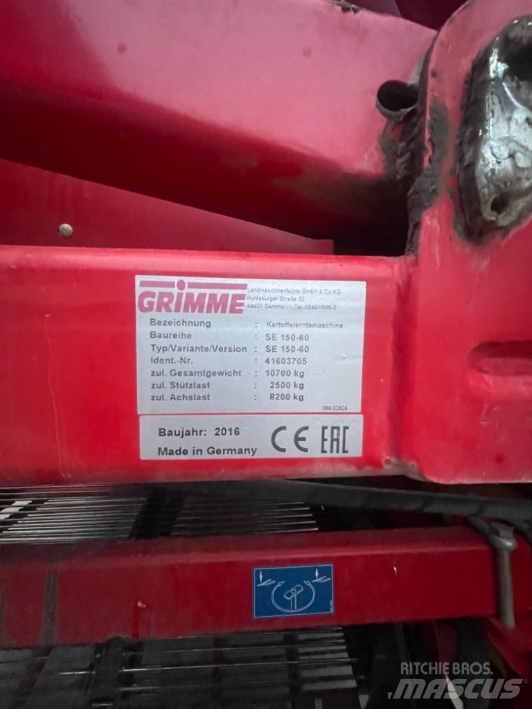 Grimme SE 150-60 馬鈴薯收穫機和挖掘機