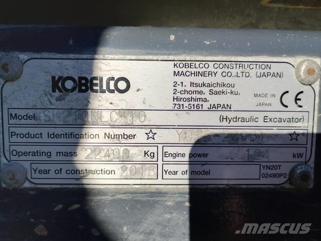 Kobelco SK210 N LC 履帶式 挖土機/掘鑿機/挖掘機