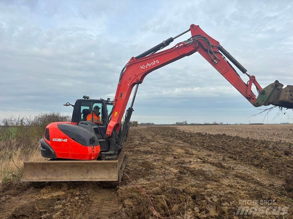 Kubota KX 80-4 中型挖土機/掘鑿機/挖掘機 7t-12t