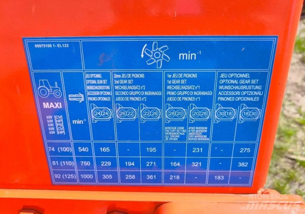 Kuhn EL 122-250 動力耙和旋轉式耕耘機