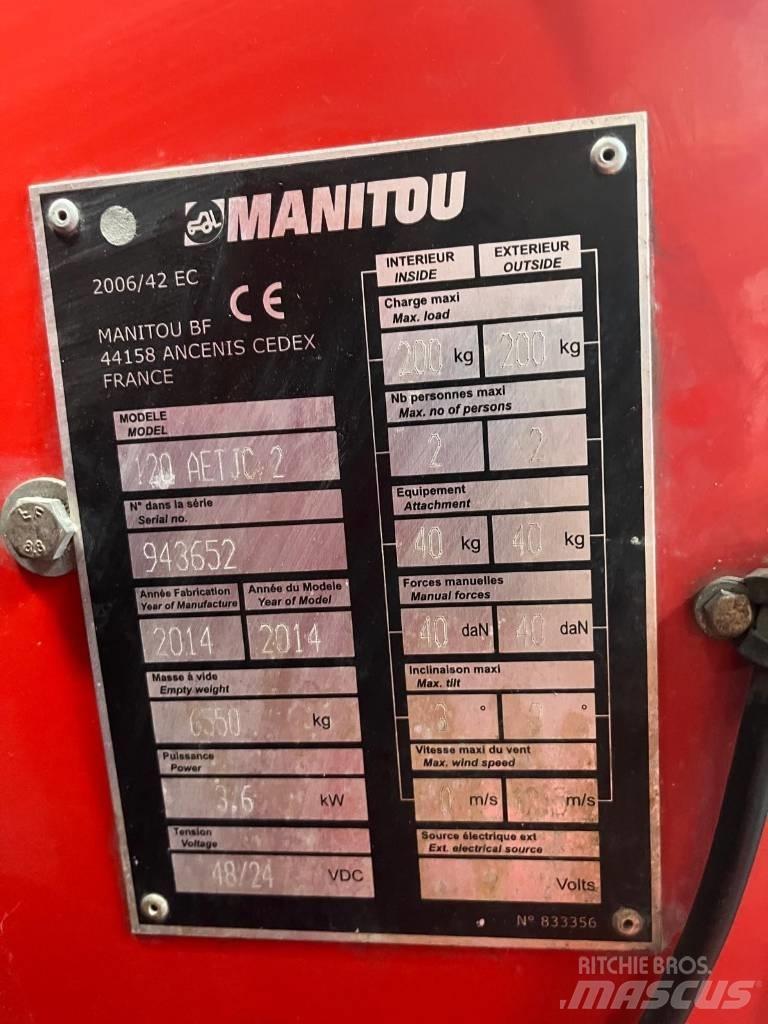 Manitou 120 AET JC 曲臂高空作業車