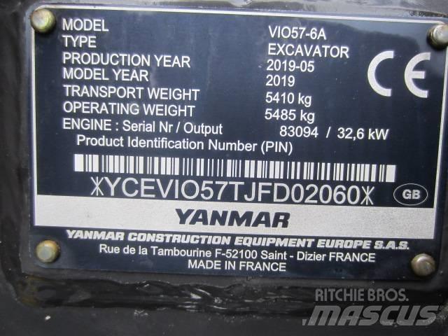 Yanmar Vio 57 小型挖土機/掘鑿機<7t(小型挖掘機)
