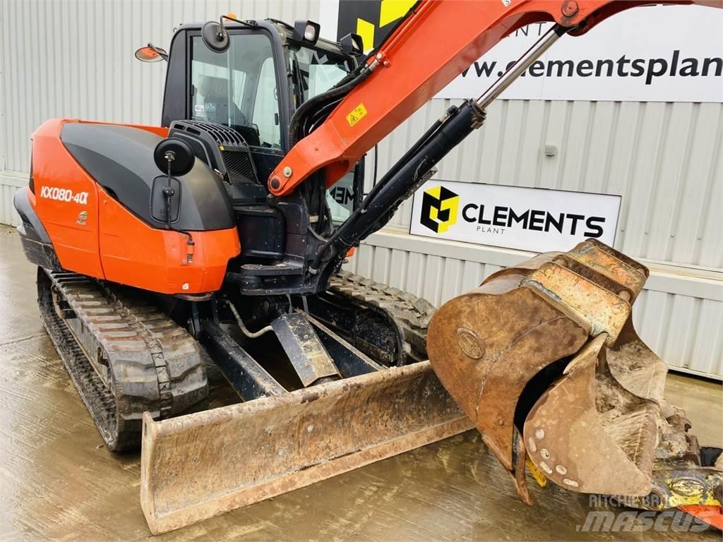 Kubota KX080-4a 中型挖土機/掘鑿機/挖掘機 7t-12t