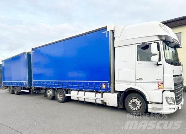 DAF XF 106.480 +Panav 平板式/側卸式拖車