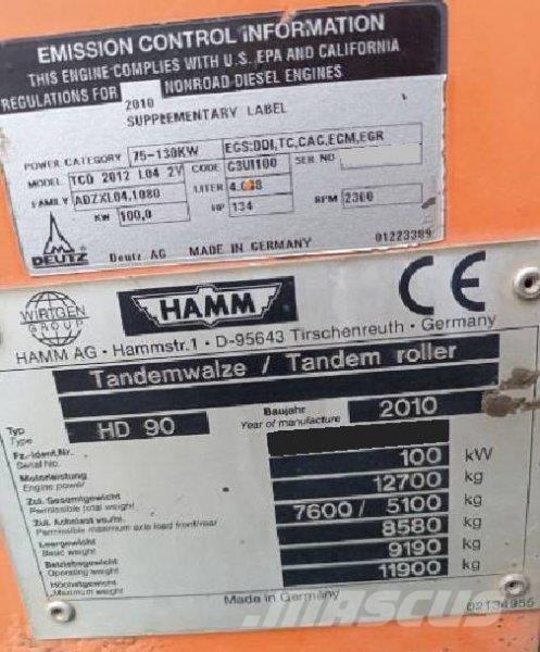 Hamm HD 90 其他